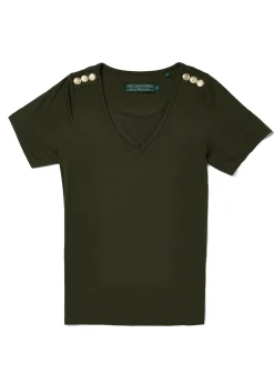 Holland Cooper Tees|Tops-Relax Fit V-Neck Tee