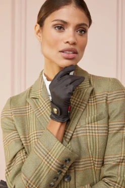 Holland Cooper Riding Gloves|Accessories-Riding Glove Chocolate