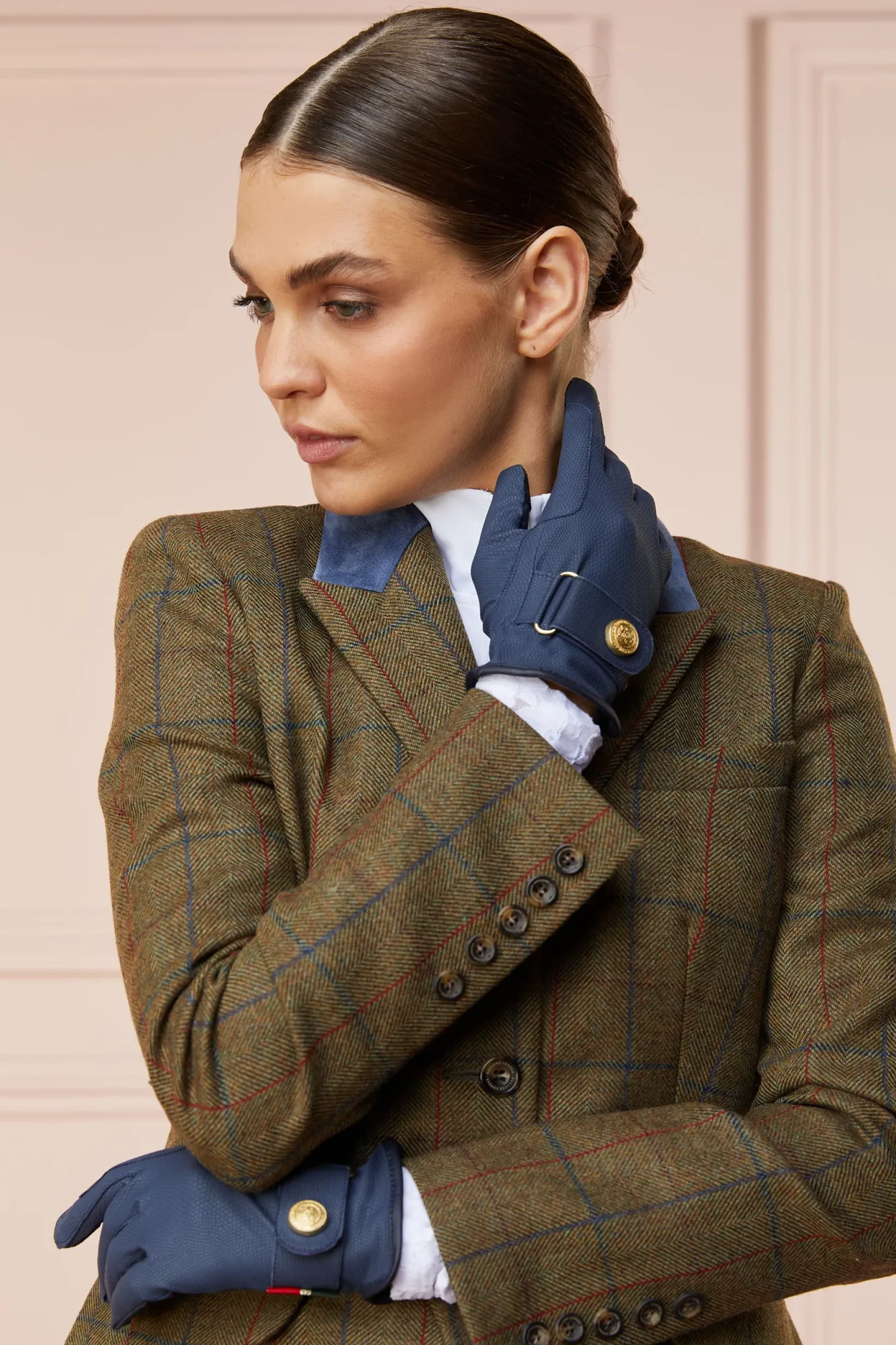 Holland Cooper Riding Gloves|Accessories-Riding Glove Navy