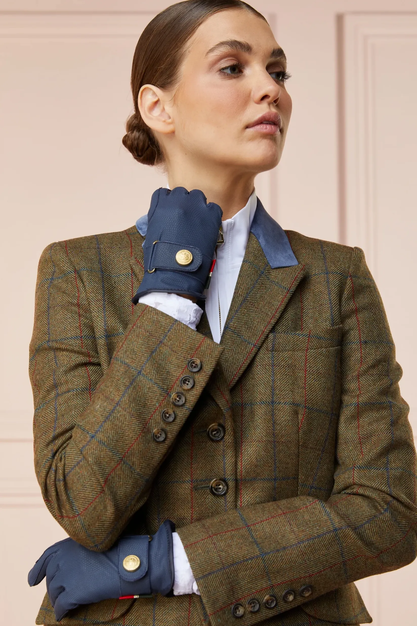 Holland Cooper Riding Gloves|Accessories-Riding Glove Navy