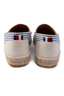 Holland Cooper Footwear-Riviera Espadrille Nautical Stripe