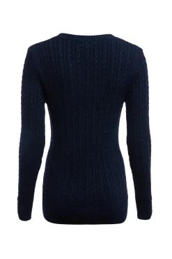 Holland Cooper Knitwear-Seattle V-Neck Knit Ink Navy