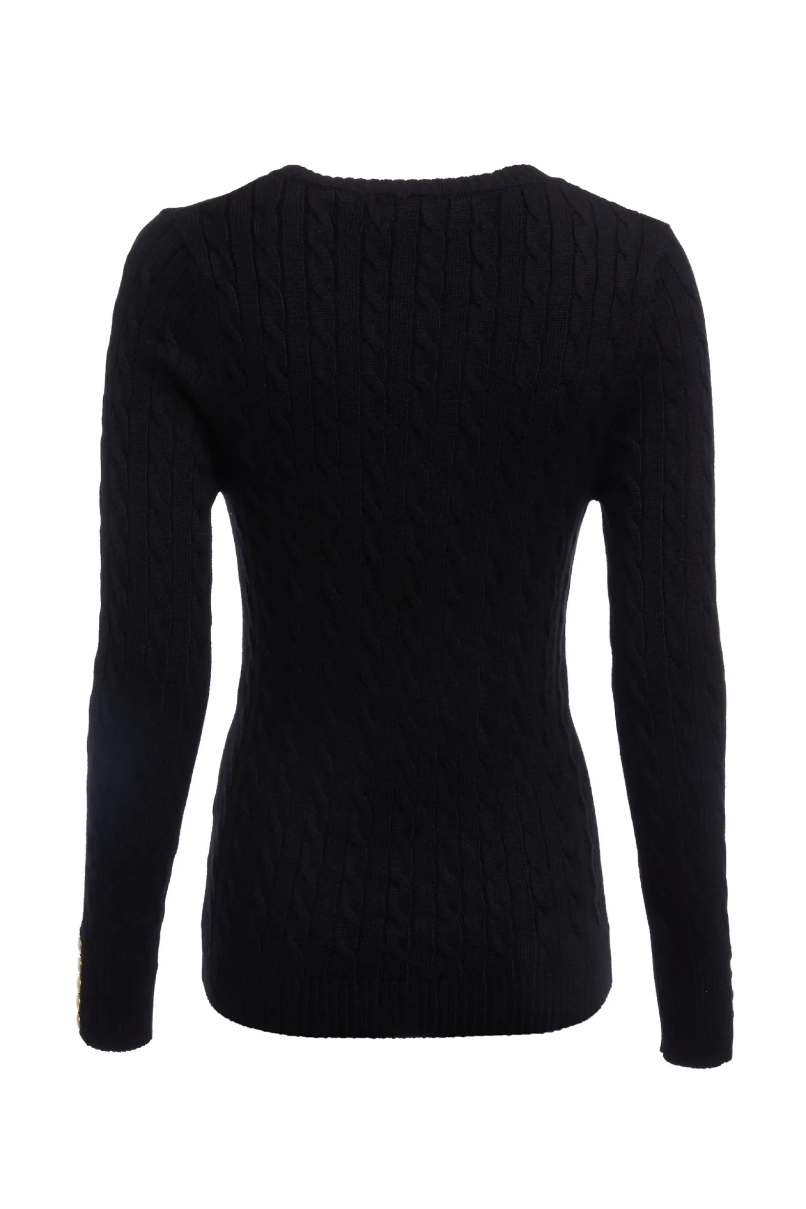 Holland Cooper Knitwear|Bump Friendly Collection-Seattle V-Neck Knit Black