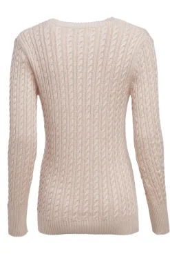 Holland Cooper Knitwear|Wardrobe Staples-Seattle V-Neck Knit Oatmeal