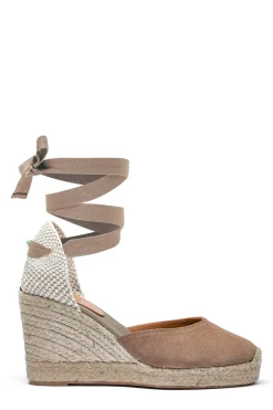 Holland Cooper Sandals|Footwear-Seville Wedge Sandal Taupe