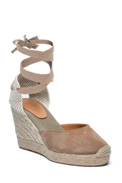 Holland Cooper Sandals|Footwear-Seville Wedge Sandal Taupe