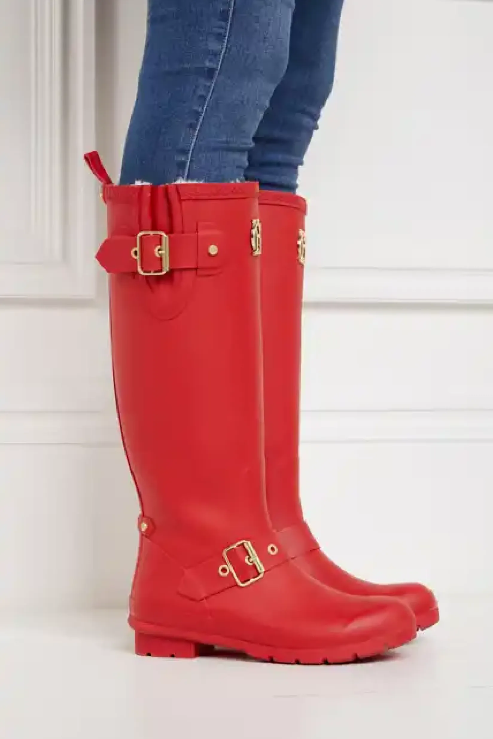 Holland Cooper At The Stables-Sherpa Lined Regency Wellington Heritage Red