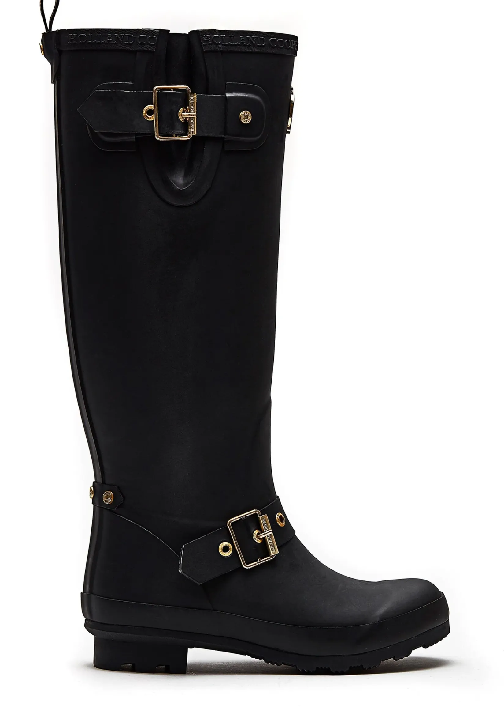 Holland Cooper At The Stables|Wellington Boots-Sherpa Lined Regency Wellington Matte Black