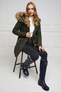 Holland Cooper At The Stables|Wellington Boots-Sherpa Lined Regency Wellington Matte Navy