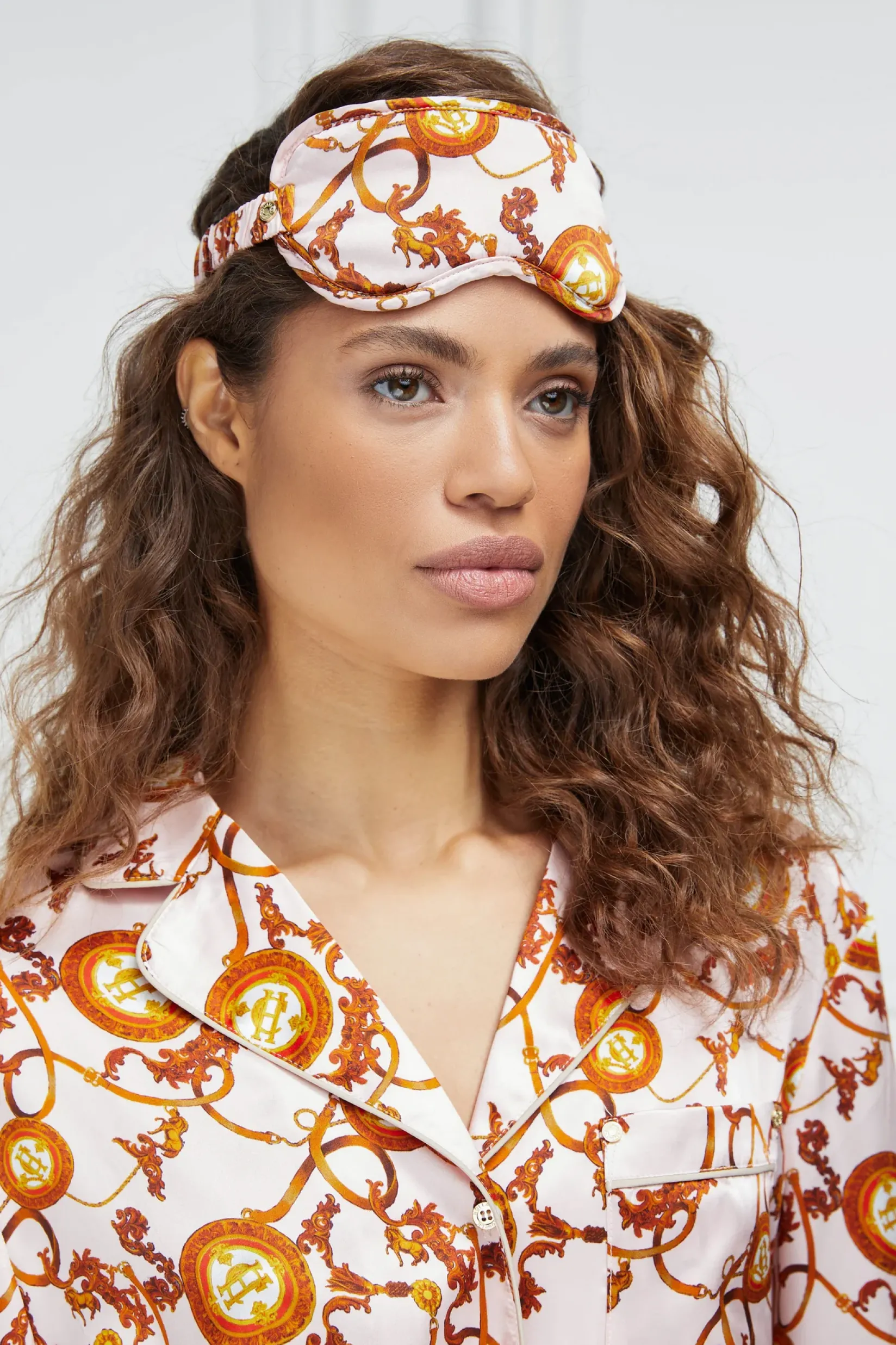 Holland Cooper The Perfect Gesture|Sleepwear-Silk Eye Mask Blush