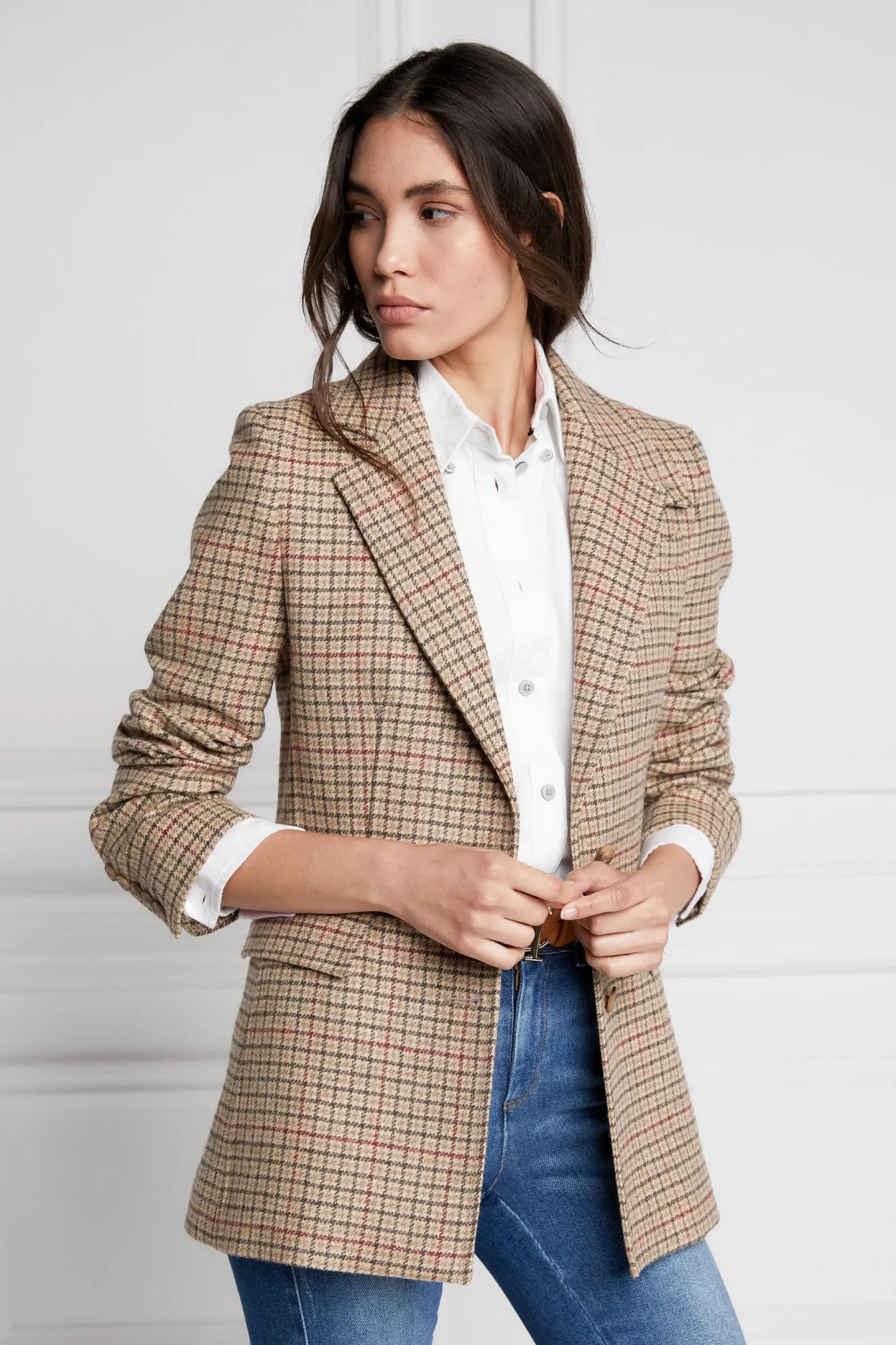 Holland Cooper Blazers|Jackets-Single Breasted Blazer Charlton Tweed