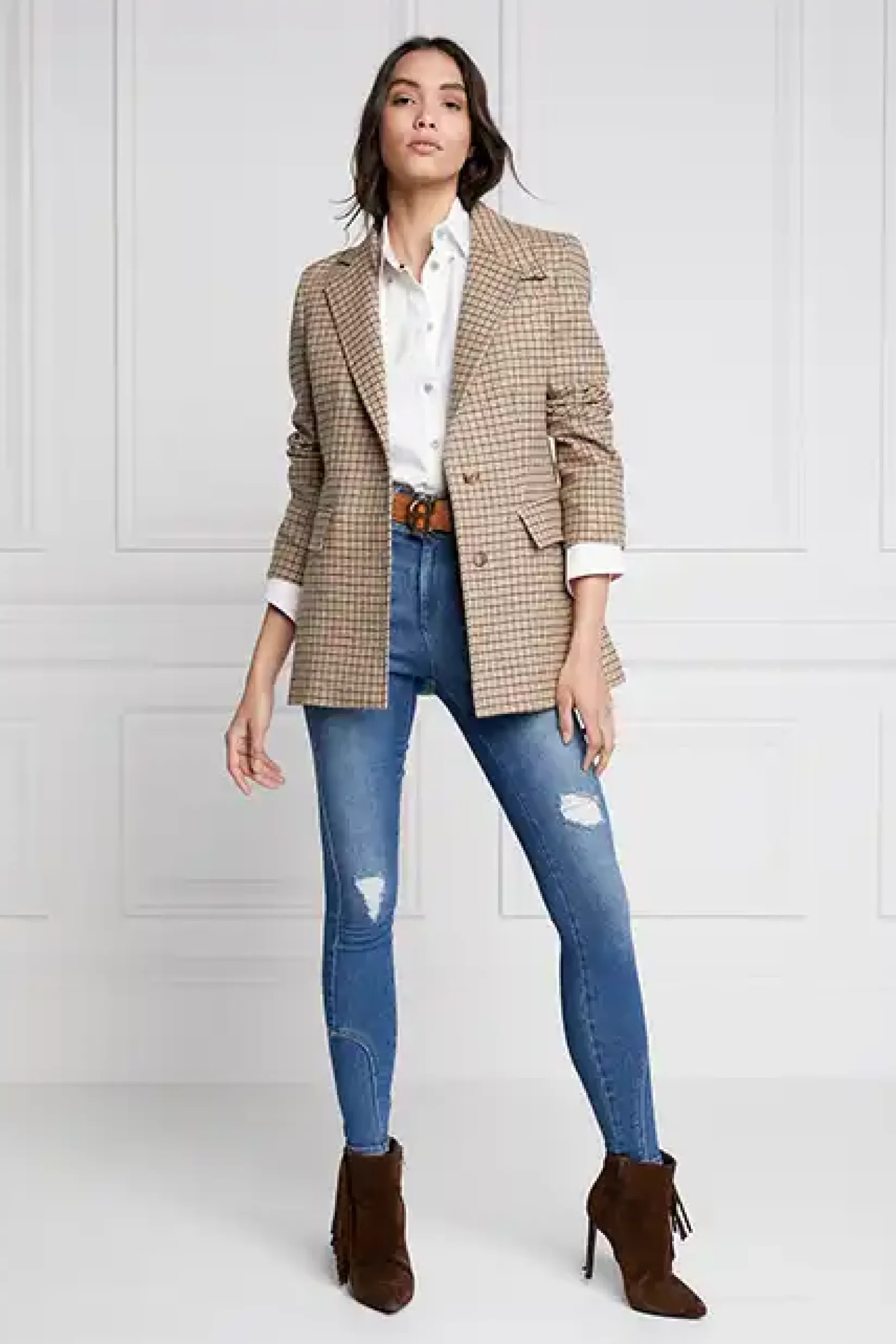 Holland Cooper Blazers|Jackets-Single Breasted Blazer Charlton Tweed