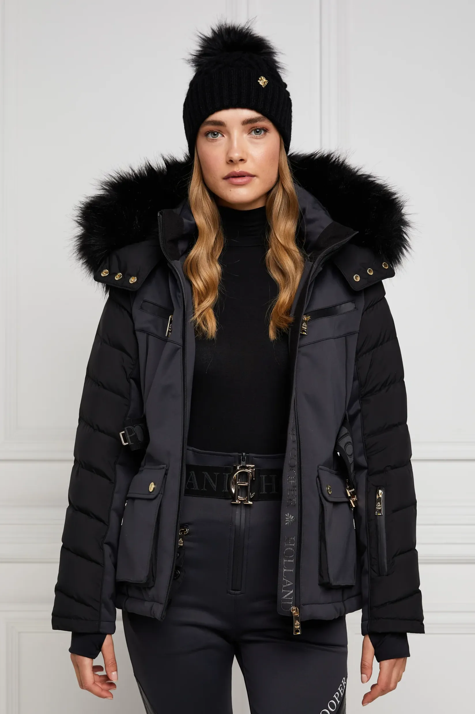 Holland Cooper Ski Jackets|HC Ski-Ski Jacket Black