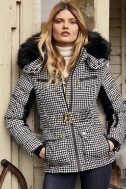 Holland Cooper Ski Jackets|HC Ski-Ski Jacket Houndstooth