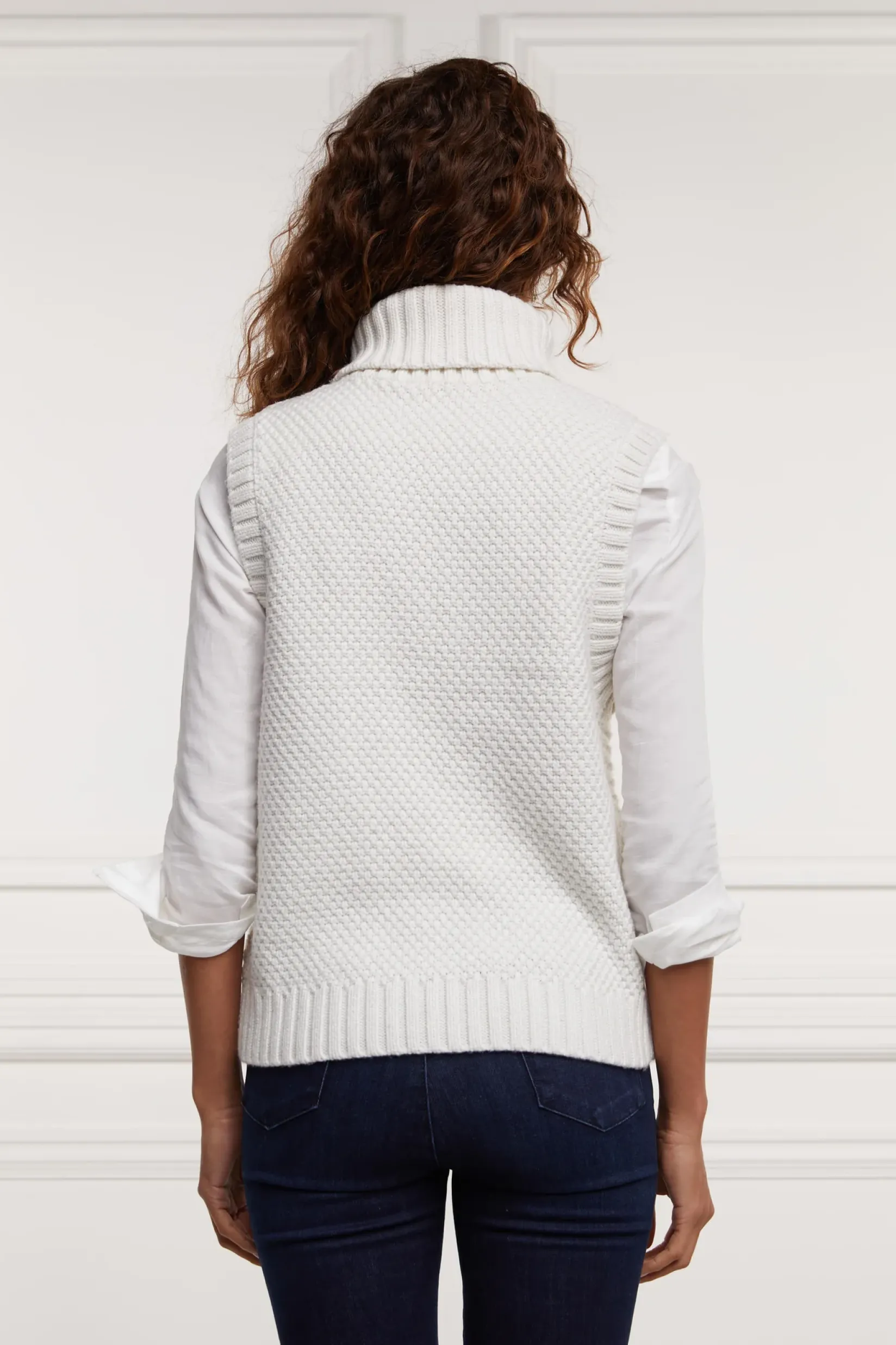 Holland Cooper Knitwear|Jade's Top Picks-Sleeveless Knit Oyster