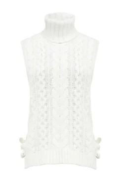 Holland Cooper Knitwear-Sleeveless Knit Natural