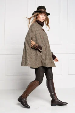 Holland Cooper Capes-Slim Cape Bourbon Tweed