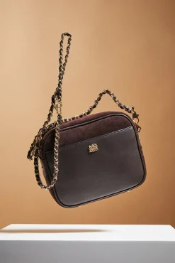 Holland Cooper Crossbody Bags|Bags-Soho Camera Bag Chocolate Suede