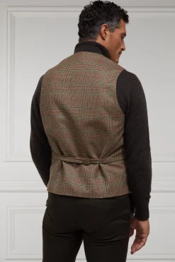 Holland Cooper Waistcoats|Shop By Product-St James Waistcoat Clarence Check Forest