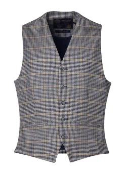 Holland Cooper Waistcoats|Shop By Product-St James Waistcoat Prince of Wales Navy