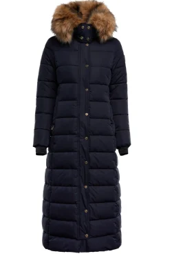 Holland Cooper Gifts For Her|Jackets-Stoneleigh Longline Coat Ink Navy