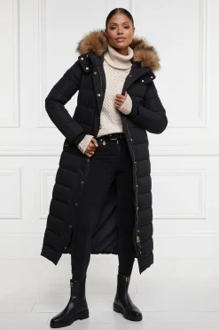 Holland Cooper Jackets|Shop By Product-Stoneleigh Longline Coat Black