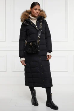 Holland Cooper Jackets|Shop By Product-Stoneleigh Longline Coat Black
