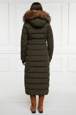 Holland Cooper Jackets|Shop By Product-Stoneleigh Longline Coat Khaki