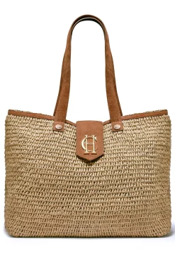 Holland Cooper Tote Bags|Bags-Straw Shopper Natural