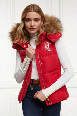 Holland Cooper Shop By Product|Team HC Clothing-Team Gilet Heritage Red