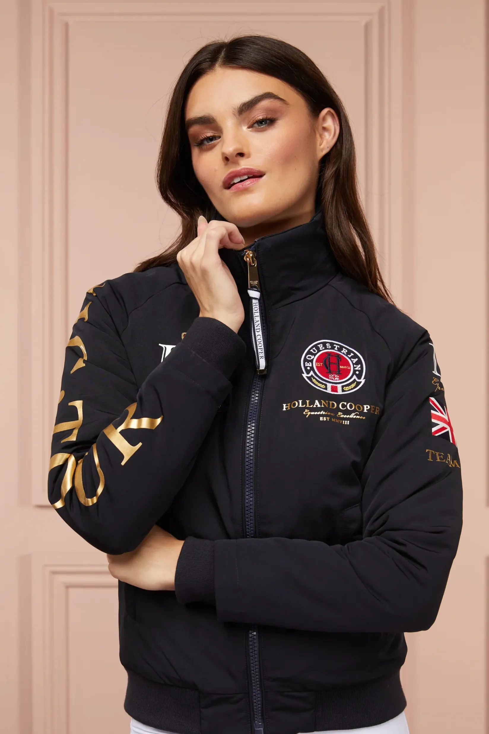 Holland Cooper Jackets|Shop By Product-Team HC Jacket Navy