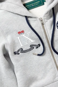 Holland Cooper Hoodies|Team HC Clothing-Team Hoodie Grey Marl