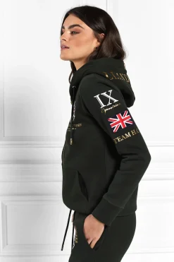 Holland Cooper Hoodies|Team HC Clothing-Team Hoodie Racing Green