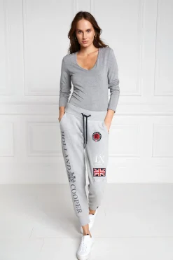 Holland Cooper Joggers|Team HC Clothing-Team Jogger Grey Marl