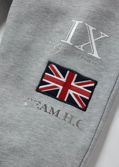 Holland Cooper Joggers|Team HC Clothing-Team Jogger Grey Marl