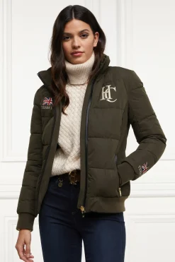 Holland Cooper Jackets|Shop By Product-Team Padded Jacket Khaki