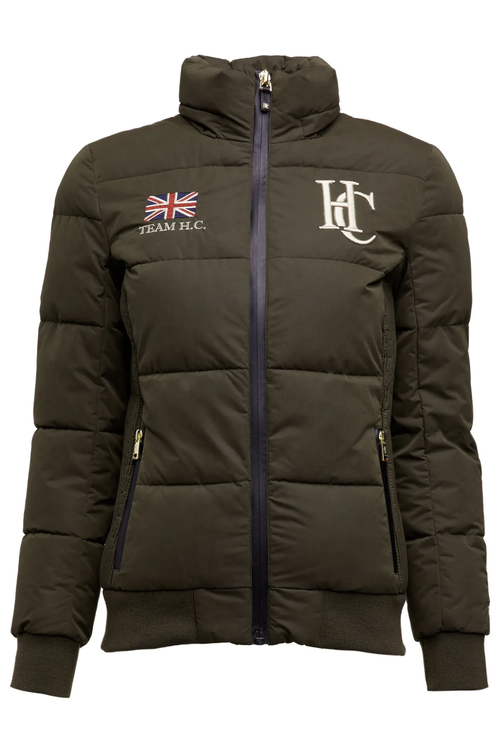 Holland Cooper Jackets|Shop By Product-Team Padded Jacket Khaki