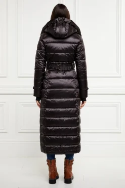 Holland Cooper Coats-The Arosa Longline Coat Chocolate