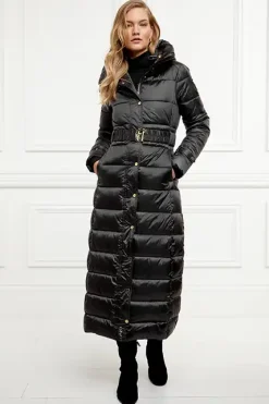 Holland Cooper Coats-The Arosa Longline Coat Black