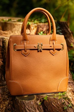Holland Cooper The Perfect Gesture|Tote Bags-The Brompton Mini Tote Tan Contrast