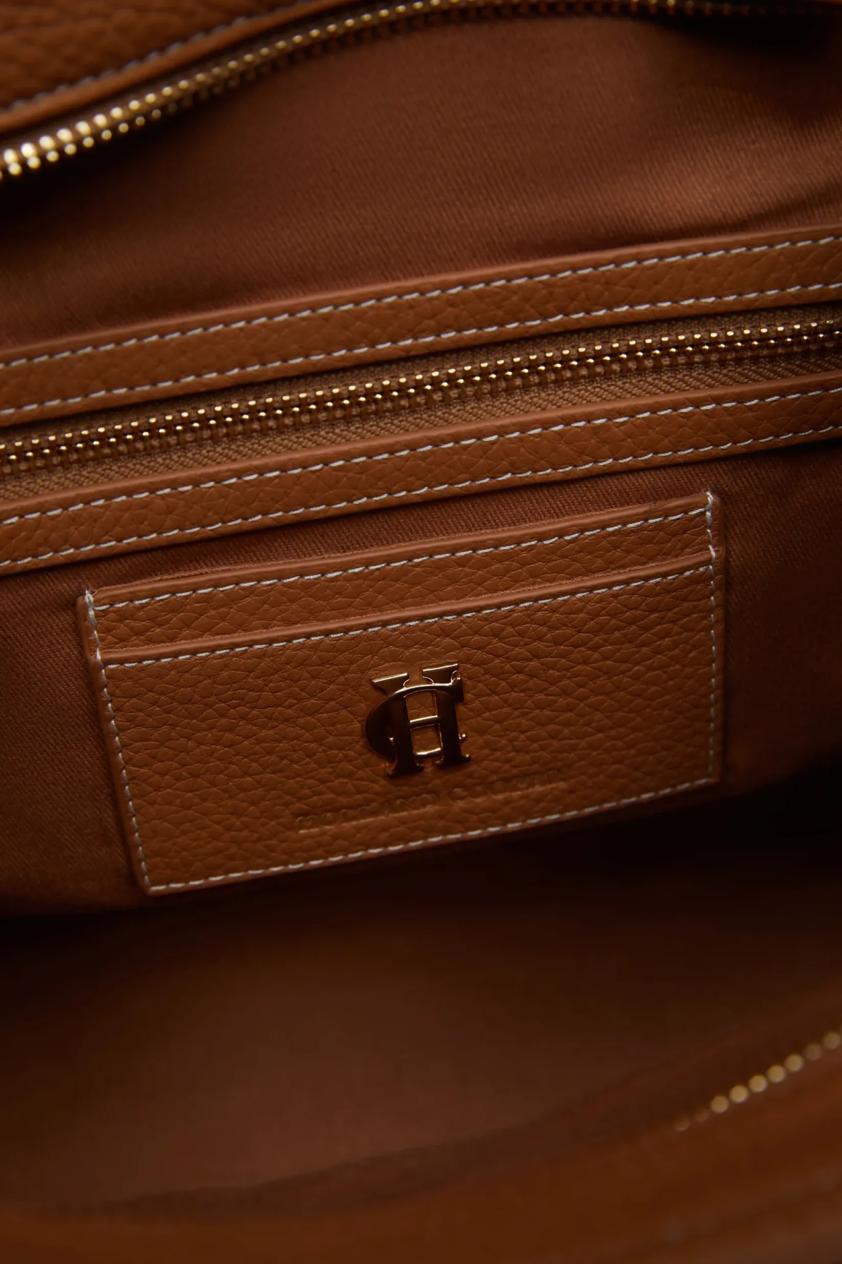 Holland Cooper The Perfect Gesture|Tote Bags-The Brompton Mini Tote Tan Contrast