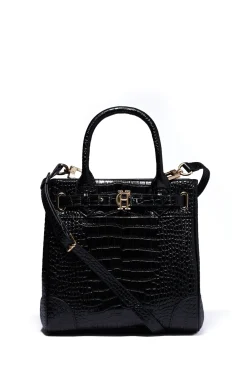 Holland Cooper The Perfect Gesture|Crossbody Bags-The Brompton Mini Tote Black Croc