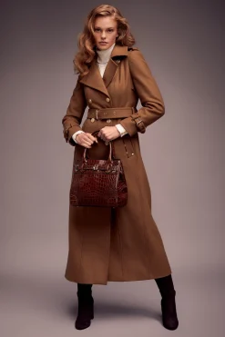 Holland Cooper Crossbody Bags|Tote Bags-The Brompton Mini Tote Tan Croc