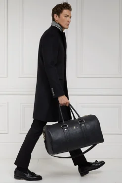 Holland Cooper Gifts For Him|Tailored Coats-The Cheltenham Coat Soft Black