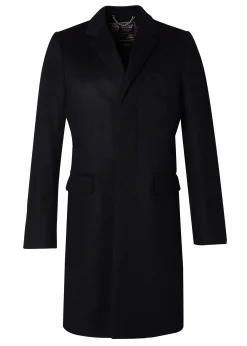 Holland Cooper Gifts For Him|Tailored Coats-The Cheltenham Coat Soft Black