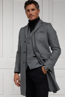 Holland Cooper Tailored Coats|Shop By Product-The Cheltenham Coat Mono Herringbone