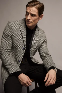 Holland Cooper Tailored Coats|Shop By Product-The Cheltenham Coat Prince of Wales Mono