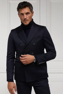 Holland Cooper Gifts For Him|Blazers-The Double Breasted Blazer Navy Barathea