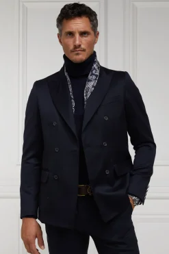Holland Cooper Gifts For Him|Blazers-The Double Breasted Blazer Navy Barathea