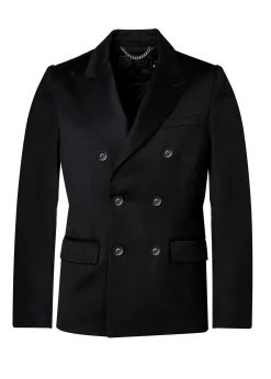 Holland Cooper Gifts For Him|Blazers-The Double Breasted Blazer Black Barathea